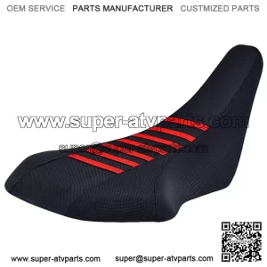 Suzuki LTZ 400 Z400 Gripper Seat cover 2003-2008 Black / Red Ribs Enjoy Mfg #207