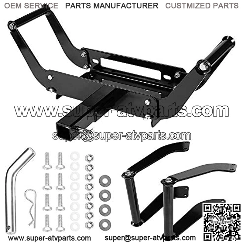 Winch Mounting Plate for Recovery Winches 8000 lb-13000 lb Hitch Mount Winch Plate Winch Mount Recovery Winches - Image 4