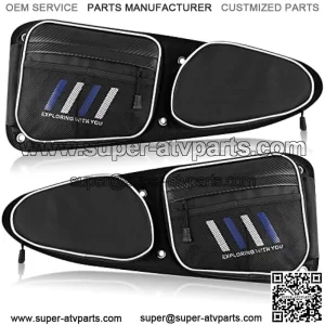 Side Door Bags for RZR, UTV RZR Front Door Storage Bags, PVC 1680D Water-resistant, Removable Pad Sponge, Compatible with Polaris RZR XP 1000, S 1000, 4 1000, S900 Turbo S, 2014-2023