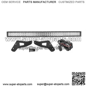 Roof Windshield 52" Curved LED Light Bar & Mount Bracket For Can-Am Maverick X3