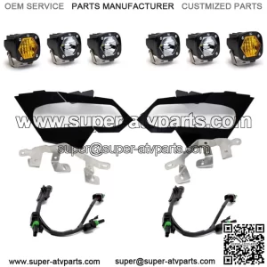 Baja Designs? S1 Triple LED Clear/Amber Headlight Kit for 17+ Can-Am Maverick X3
