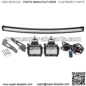 For Can-am Maverick X3 Max 50" LED Light Bar Roof Bracket Wire+3" Light Pods