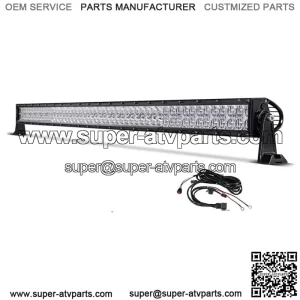 Fit Can-am Maverick X3 DS RS MAX Curved 52" inch RGBW LED Light Bar