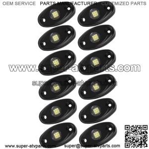 For Can am Maverick X3 Max 12 Pods White LED Rock Lights Underbody Light Kit (For: Can-Am Maverick X3 R)