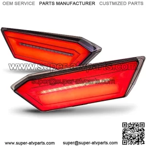 TRUE MODS LED Brake Tail Light for Polaris RZR S1000 S900 2014-2019; 2022 Trail S 900 S 1000 Ultimate Rear Taillight Replacement 2412341 2412342 [DOT-Rated] [Diffuser Design] - Smoked