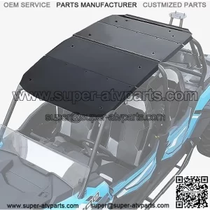 Roof Top for Polaris RZR XP4 1000, Aluminum Heavy Duty Combined Hard Roof Top 4 Seater 4 Door Sun Visor Cover for Polaris RZR 1000 XP 4/ RZR 1000 Turbo 4/ RZR 4 900 2014-2023 Accessories