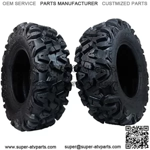 2 New 25x8-12 KT TIRE SET ATV TIRES 6 PLY 25" 25x8x12