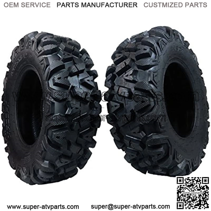 2 New 25x8-12 KT TIRE SET ATV TIRES 6 PLY 25" 25x8x12