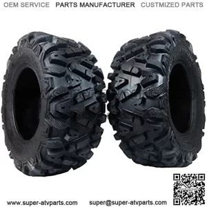 2 New Rear 25x10-12 KT TIRE SET ATV TIRES 6 PLY 25" 25x10x12