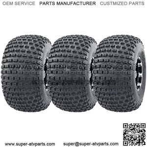 3 New 3 Wheeler ATV Tires 22X11-8 4PR P322 Dimple - 10026
