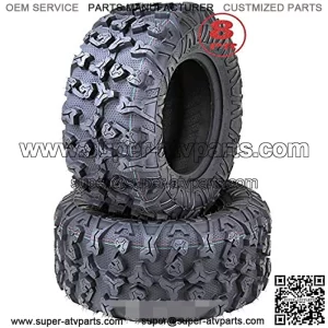 Set 2 Premium ATV Tires 25x11-12 25x11x12 8PR w/Side Scuff Guard ??