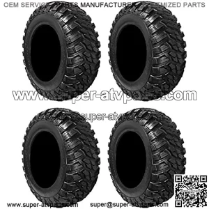 Full set of Kanati Mongrel (10ply) DOT 27x9-12 and 27x11-12 ATV Tires