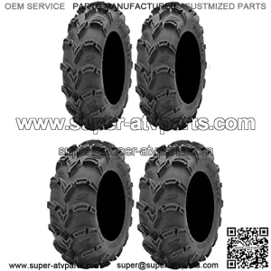 Full set of Mud Lite XL 27x10-12 and 27x12-12 ATV Tires (4)