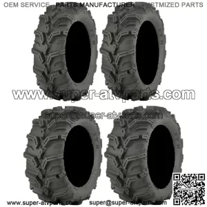 Full set of Mud Lite XTR (6ply) 25x8-12 and 25x10-12 ATV Tires (4)