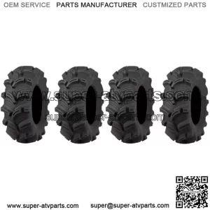 Full set of Executioner (6ply) 25x8-12 and 25x10-12 ATV Tires (4)