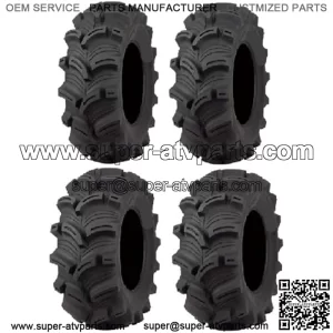 Full set of Executioner (6ply) 26x10-12 and 26x12-12 ATV Tires (4)