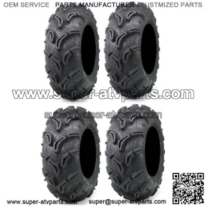 Full set of Zilla 27x9-12 and 27x11-12 ATV Mud Tires (4)