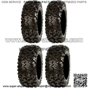 Full set of Sedona Rip Saw 25x8-12 and 25x10-12 ATV Tires (4)