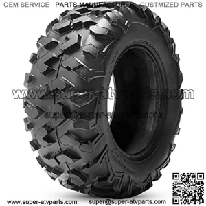 6PLY ATV Tires, 25x10-12 ATV Tires, 6PR All Terrain 25x10x12 Trail Sand ATV UTV Off-Road Tires | 17mm Tread Depth(Pack of 1, Tubeless)
