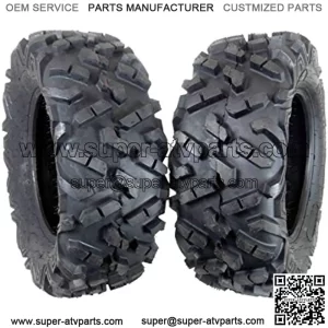 2 Set ATV Tires 27X9-14 Front Tires Durable Dual Compound 6 Ply AT27914x2