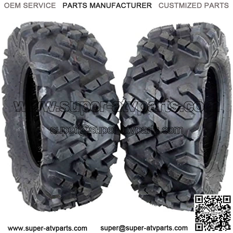 2 Set ATV Tires 27X9-14 Front Tires Durable Dual Compound 6 Ply AT27914x2