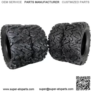 4 Set Dual Compound 27x11-14 Rear 27x9-14 Front ATV Tires 6 Ply