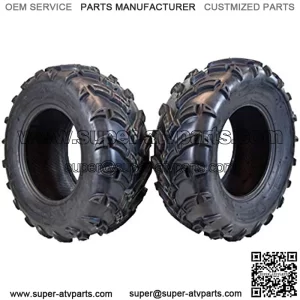 MK251012 ATV 25x10-12 Tires 2 Set Rear 6Ply 1/2" Tread Depth 25x10x12