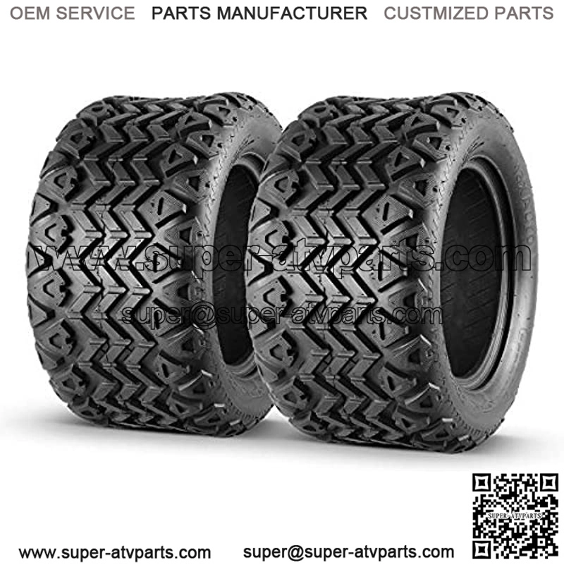 2 Pcs All Terrain golf cart tire 22x11.00-12 ATV UTV Off-Road Tires ,4 Ply Tubeless