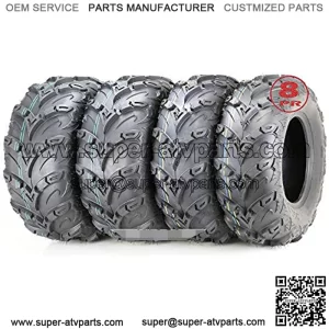 Set 4 Premium 8PR ATV UTV Tires 25X8-12 25x8x12 Front & 25x10-12 25x10x12 Rear ??