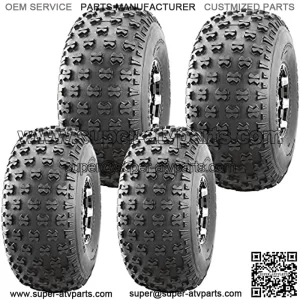 Set 4 Utility ATV tires 22.5x10-8 & 25x12-9 for 05-16 John Deere GATOR TS/TE 4x2