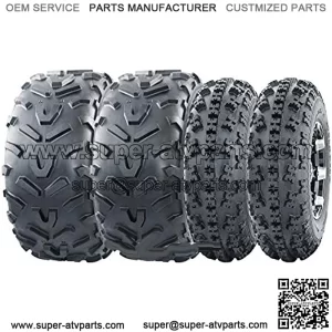 Set 4 ATV tires 23x7-10 & 22x11-10 96-09 Polaris Trail Blazer 250 330 400
