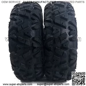 Set of 2 ATV UTV AT Tires 26x11-14 6PR Rear Spare Tire Replacement Mud All Terrain UTV Tires
