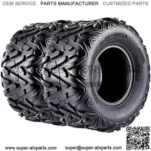 Set of 2 Sport ATV Tires 20x10x9 20x10-9 Rear Off-Road Quad Tire, 6PR, Speed Rating F