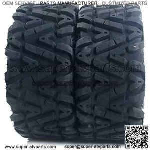 Set of 2 A-line tread AT 27x11-12 27x11x12 ATV UTV Tires All-Terrain 6 Ply Tubeless