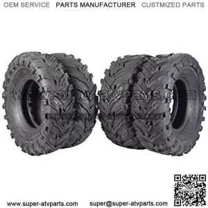 Set of 4 New ATV/UTV Tires 2 of 25x8-12 Front and 2 of 25x10-12 Rear /6PR P377