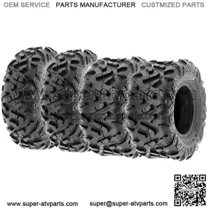 Set of 4 Power.II ATV UTV Tires 23x7-10 Front & 22x10-10 Rear, All-Terrain Off Road, 6 PR, A051