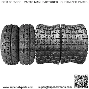 Set of 4 21x7-10 Front & 20x11-9 Rear ATV UTV Sport Tires 4PR All Terrain Vehicle Tires Tubeless