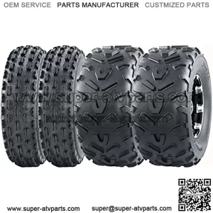 Set of 4 Sport ATV Tires 21x7-10 21x7x10 Front 22x11-10 22x11x10 Rear