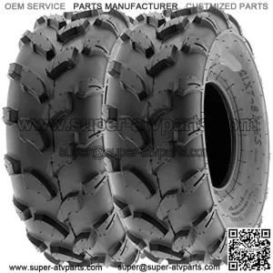 18x7-8 18x7x8 ATV UTV Tires 6 PR Tubeless A003 [Set of 2]