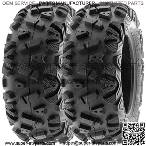 25x10-12 25x10x12 ATV UTV Tires 6 PR Tubeless A033 POWER I [Set of 2]