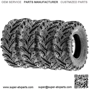 25x8-12 25x10-12 ATV UTV Tires 6 PR Tubeless A024-1 [Bundle]
