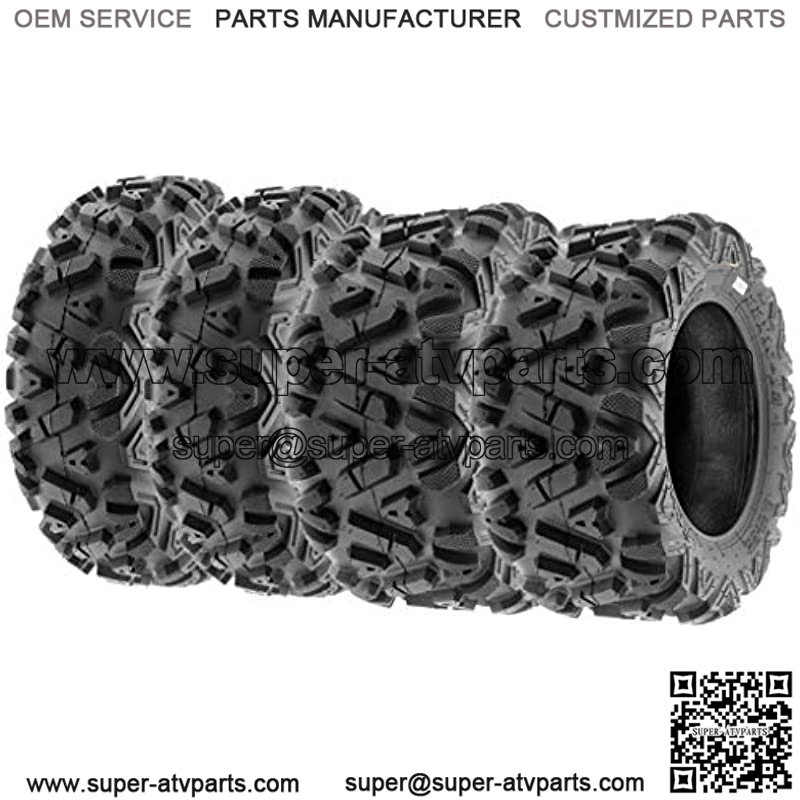 Power.I ATV/UTV all-terrain Tire 22x7-12 Front & 22x10-12 Rear, Set of 4 A033, 6-PR, Tubeless
