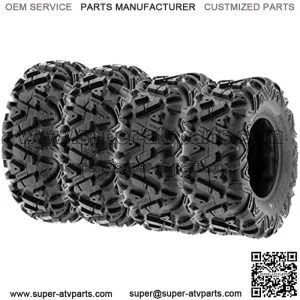 Power.I ATV/UTV all-terrain Tires 25x8-12 Front & 25x10-12 Rear, Set of 4, 6 PR Tubeless A033