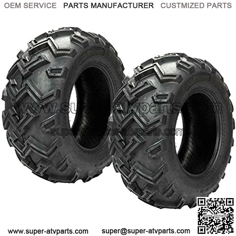 2PCS 25" 25x10-12 Rear ATV Utility UTV Tires Replacement Tire 25x10x12 6Ply fit 12in Rim