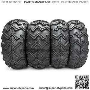 Set of 4 25" 25x8-12 & 25x10-12 ATV Utility UTV Tires AT Front Rear Tires 6PR fit 12" Rim