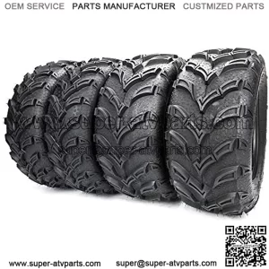 Set of 4 25" ATV Utility UTV All Terrain Tires 25x8-12 Front & 25x10-12 Rear 6PR fit 12in Rim