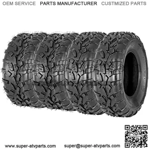 Set of 4 ATV/UTV Tires 25x8-12 Front & 25x10-12 Rear /6PR