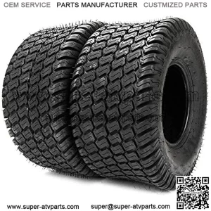 Two New 18x9.50-8 Lawn Mower Golf Cart Turf Tires 4PR PSI 14 Tubeless
