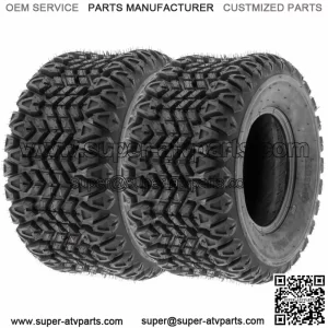 Set of 2, 22x11-10 22x11x10 22-11-10 4PR ATV Golf Cart All Trail Turf Tires