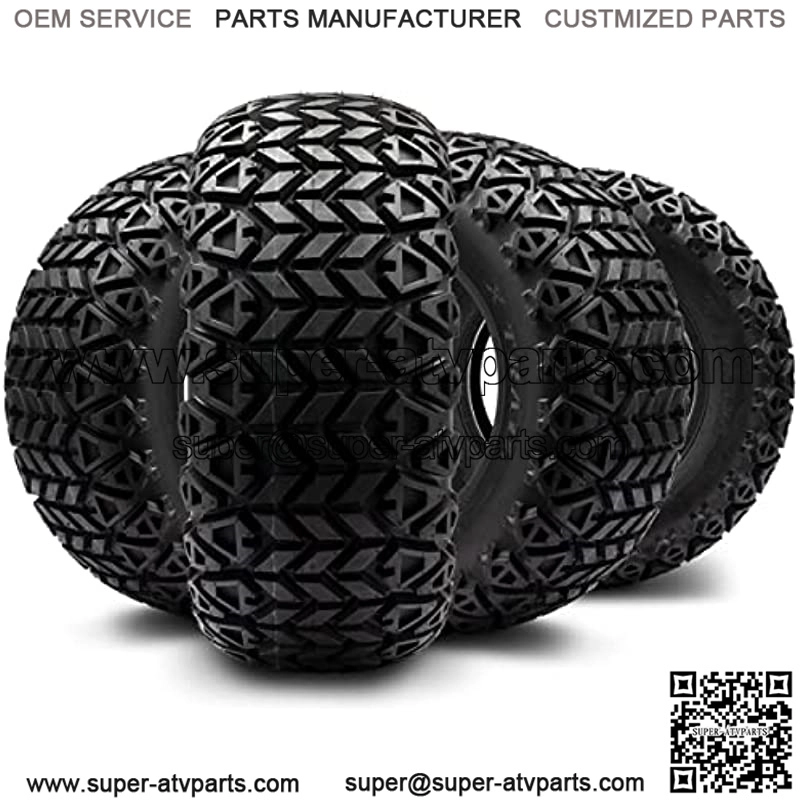 23 X 10.5-12 Dot All-Terrain Tire For Golf Carts & Atv'S (6 Ply Rating) -- 1, Set Of 2 Or 4 (23 X 10.5-12, Set Of 4 Tires)